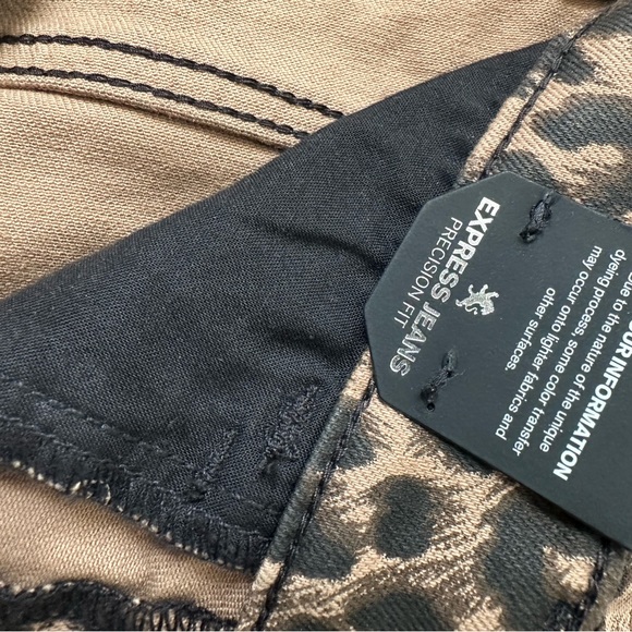 Leopard Print Express Jeans - Picture 8 of 9